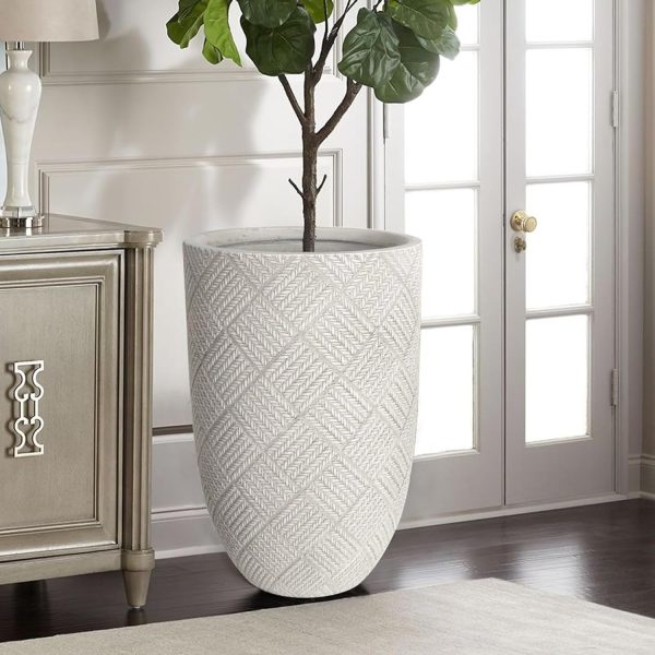 Rustic Decorative Planter with Drainage for Indoor Plants
