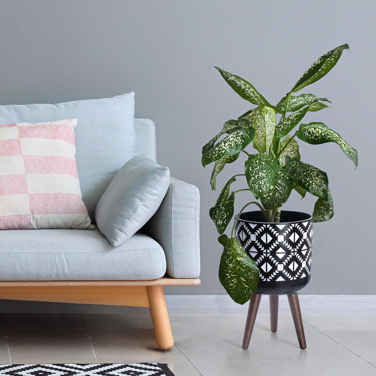 Planter with Stand for Indoor Decorative House Plants - Image 2