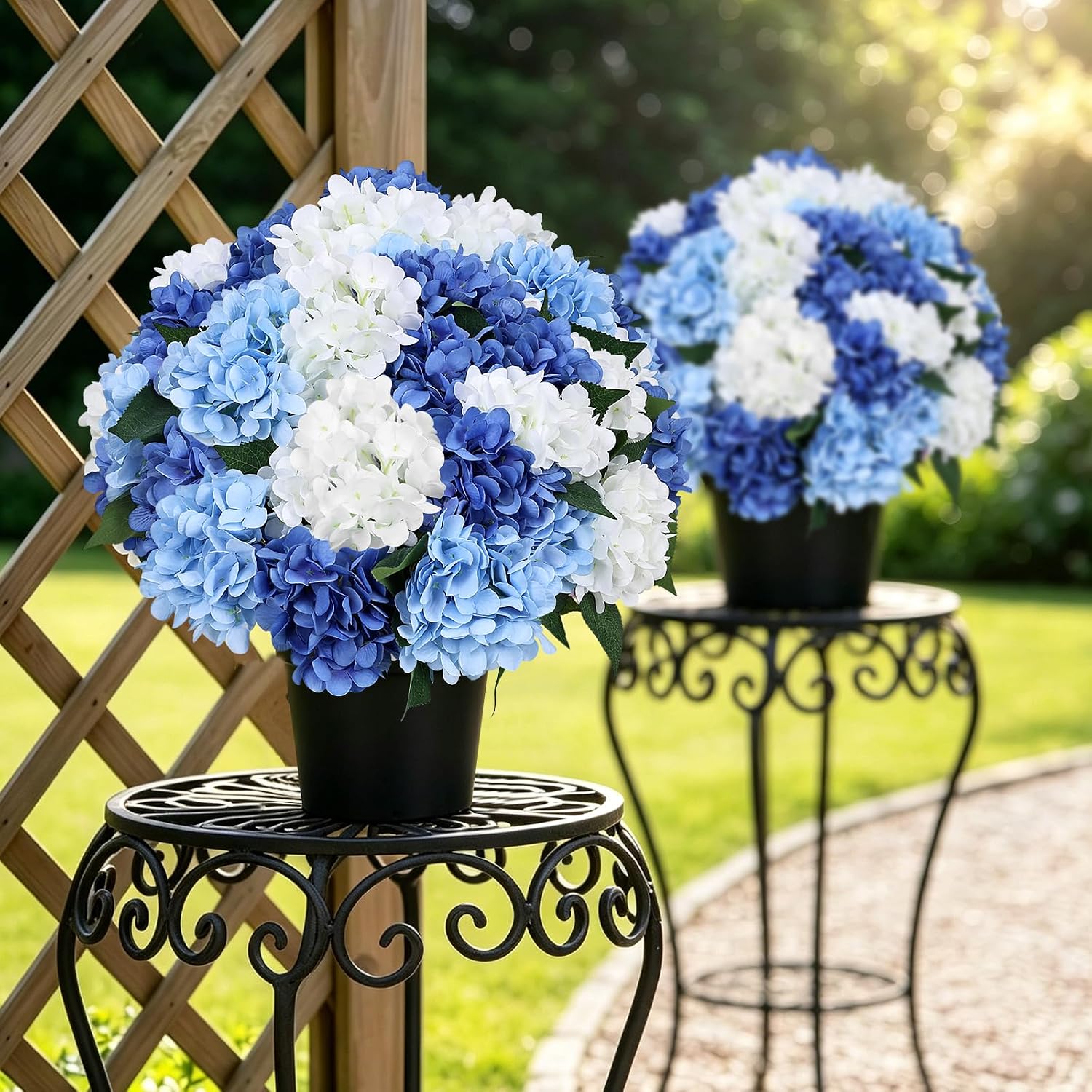 Artificial Potted Flowers for Outdoor Home Garden Decoration - Image 2